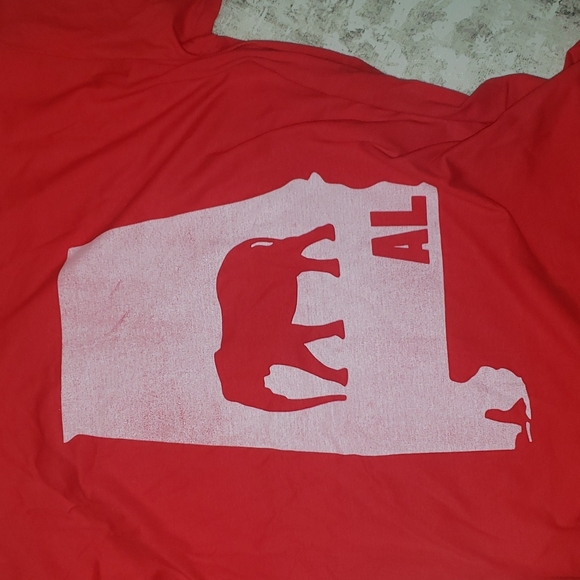 ❤️5/$25 ⭐NWOT Screenprint Alabama Shirt AL with State and Elephant 🐘 - Picture 2 of 2